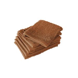 De Witte Lietaer Washandjes Helene Caramel 15 x 21 cm - 6 stuks - Katoen