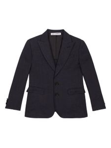 Dolce & Gabbana Kids blazer à simple boutonnage - Bleu