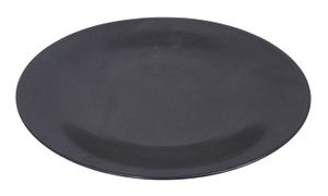 Matzwart Bord - Tetsu Kessho Matte - 28cm