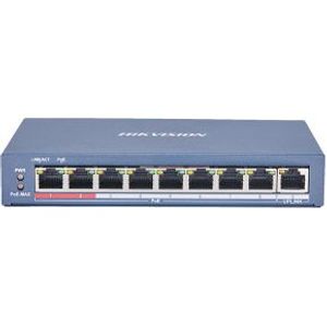 Hikvision Digital Technology DS-3E0109P-E(C) netwerk-switch Unmanaged L2 Fast Ethernet (10/100) Power over Ethernet (PoE) Grijs