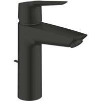 Miscelatore monocomando lavabo - GROHE Start - 234552432 - Nero opaco - Taglia M - Bocca media - Risparmio idrico - Estraibile e piletta