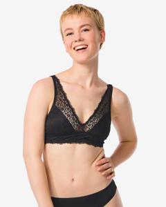 HEMA Bralette Met Kant Zwart (zwart)