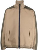 sacai high-neck zip-up jacket - Tons neutres - thumbnail