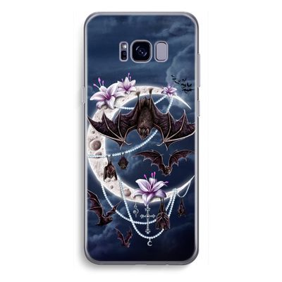 Vleermuizen Maan: Samsung Galaxy S8 Plus Transparant Hoesje