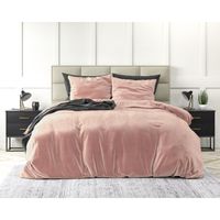 Sleeptime - Velvet Dekbedovertrek - Roze - 200 x 220 Sleeptime - Velvet Dekbedovertrek - Roze - 200 x 220