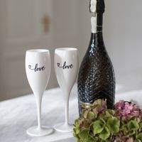 Koziol - Superglas Cheers No. 1 Champagneglas Love 2.0 - Kunststof - Wit - thumbnail