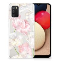 Samsung Galaxy A02s TPU Case Lovely Flowers - thumbnail