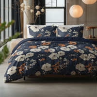 Dekbedovertrek Katoen - Flora - Lits-Jumeaux (240x220 Cm) - Meerkleurig Katoen - - Sleeptime Pure - Dekbed-Discounter.nl