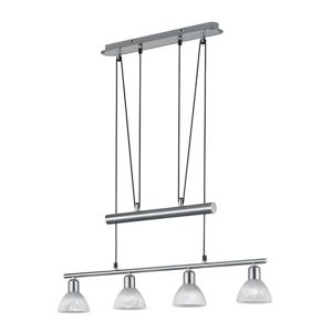 Trio Design hanglamp Levisto 4-lichts nikkel 371010407