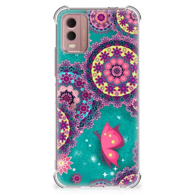Nokia C32 Back Cover Cirkels en Vlinders Nokia C32 Back Cover Cirkels en Vlinders