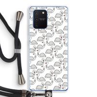 Zwanen: Samsung Galaxy Note 10 Lite Transparant Hoesje met koord