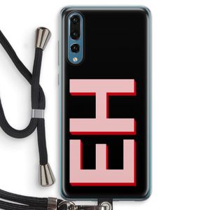 Monogram: Huawei P20 Pro Transparant Hoesje met koord