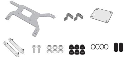 GIVI TL montagekit voor toolbox S250, Motorspecifieke bagage, TL1178KIT