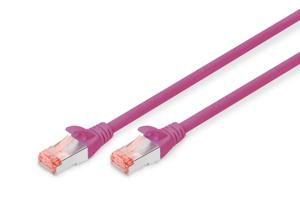 Digitus DK-1644-020/MG RJ45 Netwerkkabel, patchkabel CAT 6 S/FTP 2.00 m Magenta Halogeenvrij, Verdraaide paren 1 stuk(s)