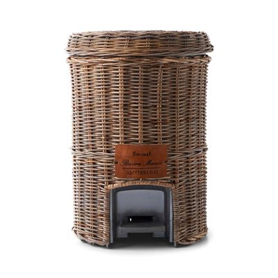 Rivièra Maison Prullenbak 'Rustic Rattan Classic' Rattan, kleur Bruin Rivièra Maison Prullenbak 'Rustic Rattan Classic' Rattan, kleur Bruin