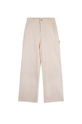 NoBell zomer broek meisjes - ivoor wit - cargo, twill - Suca