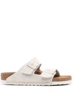 Birkenstock sandales Arizona en daim - Blanc - thumbnail