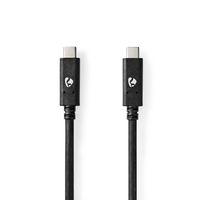 USB 3.1-Kabel (Gen2) | USB-C Male - USB-C Male | 1,0 m | Zwart