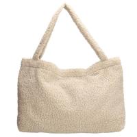 Beagles Fluffy Teddy Mom Bag Navarra Cream