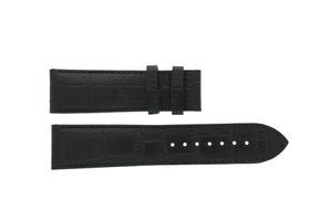 Horlogeband Tissot T086.407.16.051.00 / T600033625 / T610033631 Croco leder Zwart 22mm