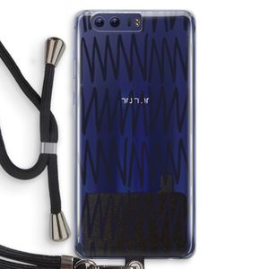 Marrakech Zigzag: Honor 9 Transparant Hoesje met koord