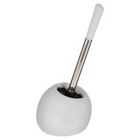 Keramische toiletborstelset Kiezelsteen Mat Wit - 15x15x39 cm - thumbnail