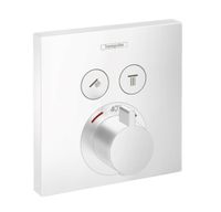 Hansgrohe ShowerSelect afbouwdeel thermostaat voor 2 functies wit mat - thumbnail