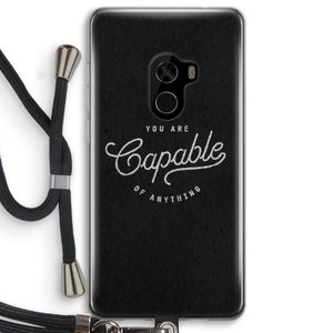Capable: Xiaomi Mi Mix 2 Transparant Hoesje met koord