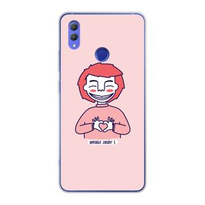 Hartje: Honor Note 10 Transparant Hoesje