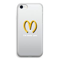 I'm lovin' you: iPhone SE 2020 Transparant Hoesje