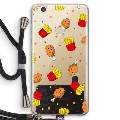 Chicken 'n Fries: Huawei Ascend P8 Lite (2017) Transparant Hoesje met koord