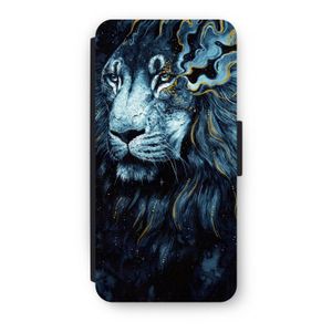 Darkness Lion: iPhone 7 Flip Hoesje