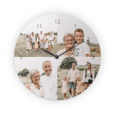 Hardboard wandklok bedrukken - Groot