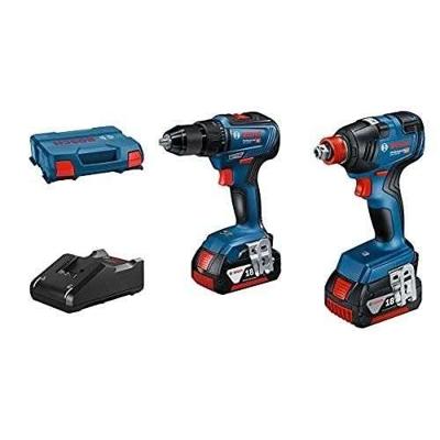 COMBO KIT 2 18V GEREEDSCHAP: GDX 18V-200 + GSR 18V-55 + GBA 18V 2x4.0Ah + GAL 18V-40