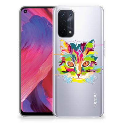 OPPO A74 5G | A54 5G Telefoonhoesje met Naam Cat Color OPPO A74 5G | A54 5G Telefoonhoesje met Naam Cat Color