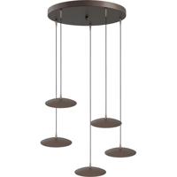 Masterlight 5-lichts hanglampScala Ø 50cm cacao bruin - 2192-15-15-50-5-20