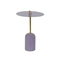 Bijzettafel DKD Home Decor Leer Ijzer Coating (40 x 40 x 56 cm)