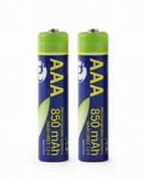 Oplaadbare AAA batterijen 2 stuks 850mAh - thumbnail