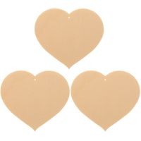 9x Houten hartjes 12 x 10 cm hobby/knutselmateriaal 9x Houten hartjes 12 x 10 cm hobby/knutselmateriaal