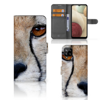 Samsung Galaxy A12 Telefoonhoesje met Pasjes Cheetah - thumbnail