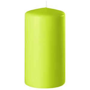 1x Kaarsen lime groen 6 x 10 cm 36 branduren sfeerkaarsen   -