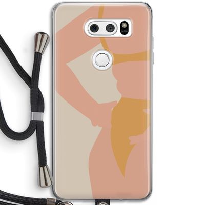 Bikini body: LG V30 Transparant Hoesje met koord