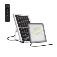 Breedstraler 10 W met los zonnepaneel Warm wit 3000K
