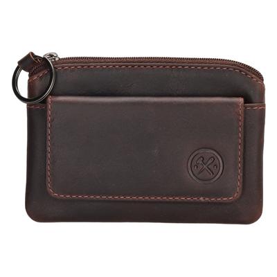 Hide & Stitches Sleuteletui RFID Japura Donker Bruin