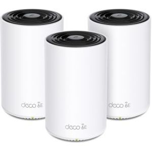 TP-Link Deco XE75 Pro (3-pack) Tri-band (2,4 GHz / 5 GHz / 6 GHz) Wi-Fi 6E (802.11ax) Wit Intern