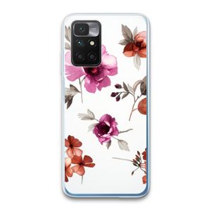 Geschilderde bloemen: Xiaomi Redmi 10 Transparant Hoesje