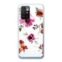 Geschilderde bloemen: Xiaomi Redmi 10 Transparant Hoesje