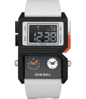 Horlogeband Diesel DZ7175 Leder Wit 30mm