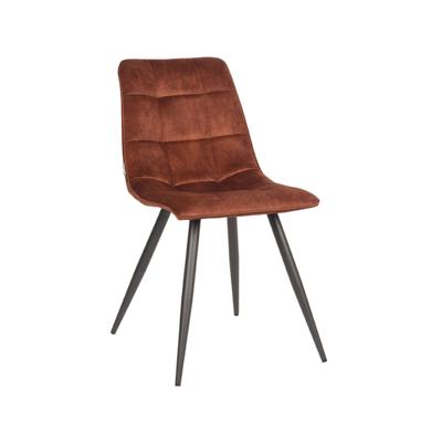 LABEL51 Eetkamerstoel Jelt - Rust - Velours - Black Frame