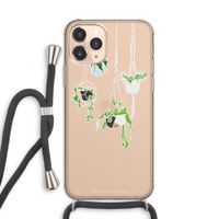 Hang In There: iPhone 11 Pro Transparant Hoesje met koord